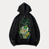 Embroidery Kirin Luxury Sukajan Hoodie with cartoon design for men, hooded, full sleeves, ideal for spring and autumn.